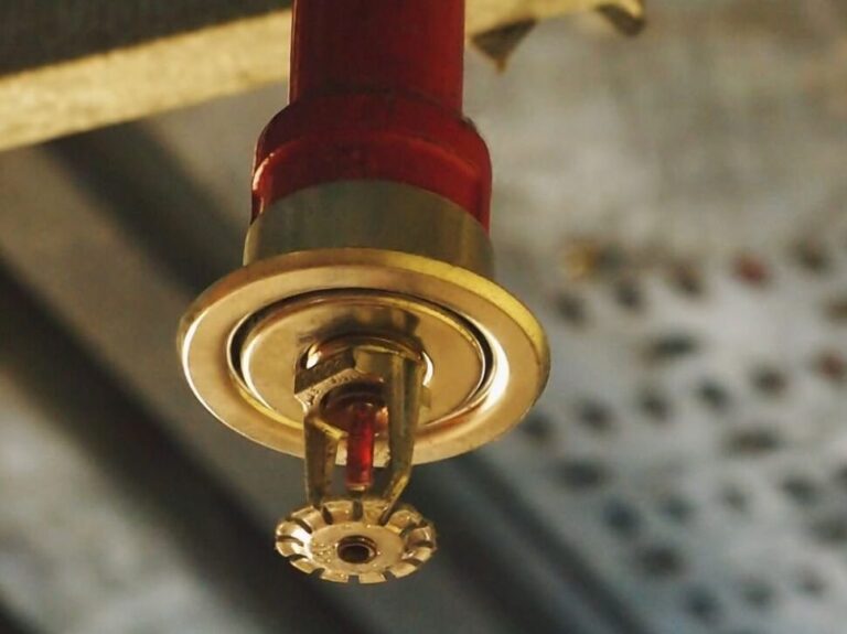 Automatic Fire Sprinkler in red water pipe System